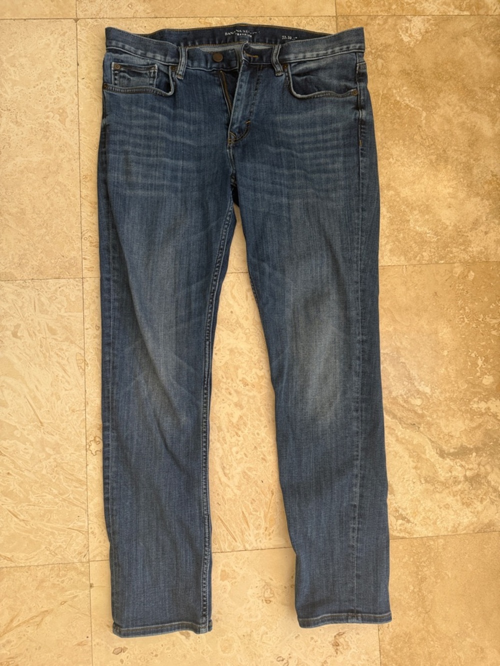 Banana Republic Men’s Mid-Blue Straight Leg Jeans